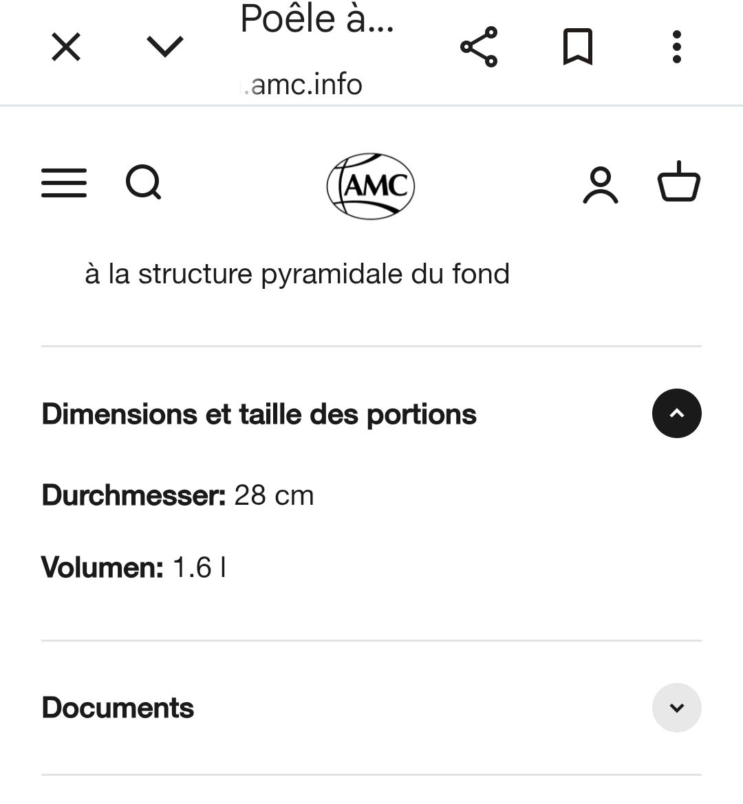 Amc Padelle: AMC premium System 1.6l aussi induction  – Usato da Riaz venduto da Tobydesmonts 6