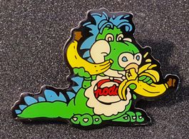 S067 - Pin Drache Blau-Grüner podo mit Bananen