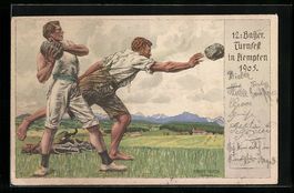Kempten, 12. Bayer. Turnfest 1905, Kugel