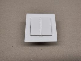 Schalter UP Sch 1 (3+3) EdizoDue Weiss