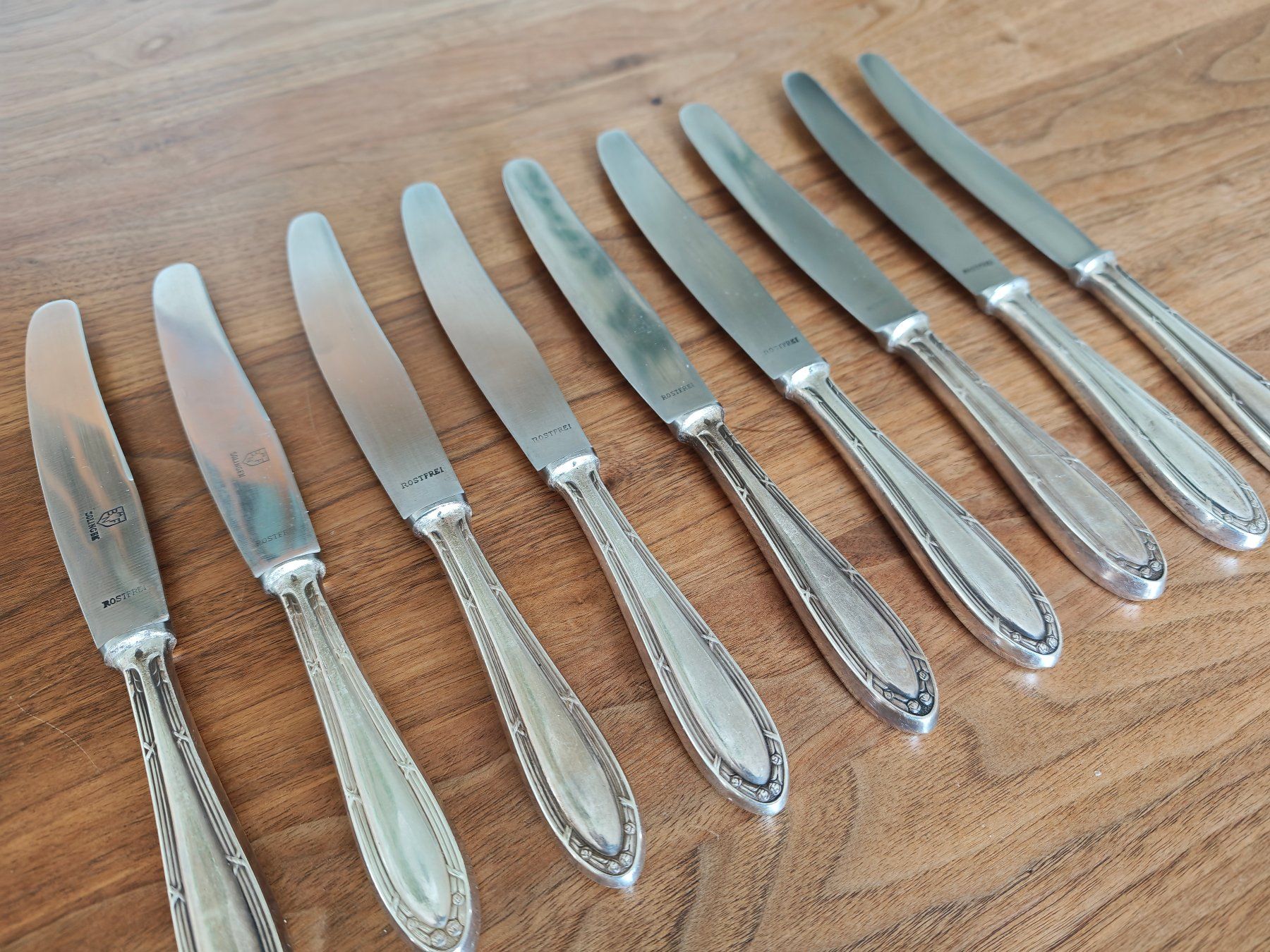 Besteck: Messer versilbert mit Solingen Klinge (9 Stück) – Gebraucht aus Winterthur von Jeremiasschawalder