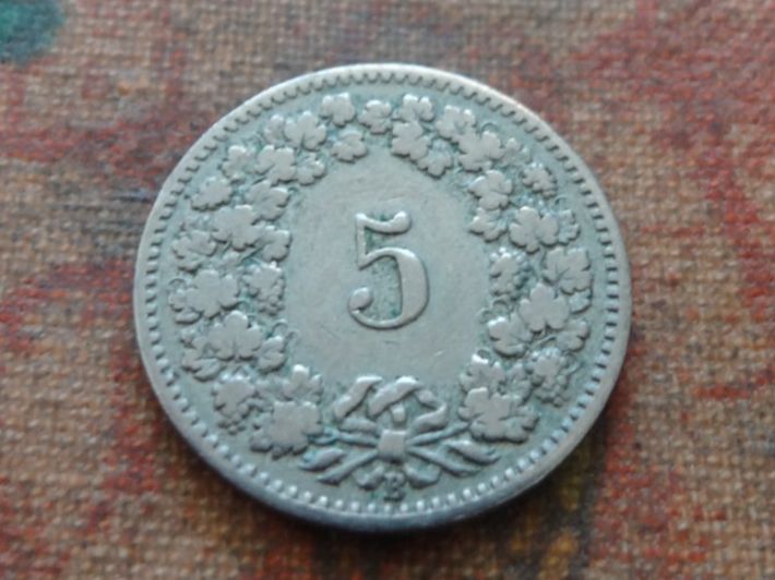 Tutti le monete: 5 Rp. 1899  (B) – Usato da Romanel-sur-Lausanne venduto da Swift13 1