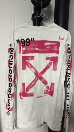 OFF-WHITE 'Impressionism' Diag Stencil Long Sleeve Shirt