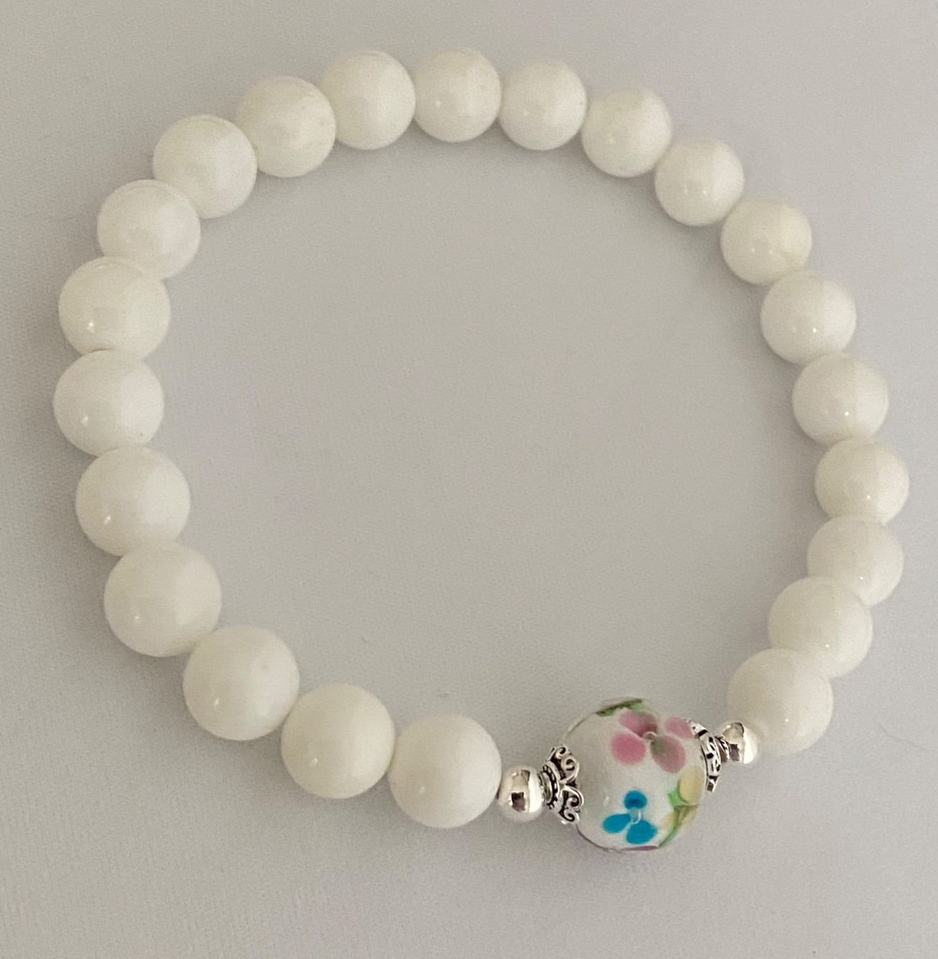 Bracciali & Braccialetti: Tridacna Perlen Armband Murano Style auf Mass – Nuovo e nell'imballaggio originale da Zuzwil SG venduto da Lemliskat 2