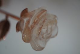 Bergkristall   Rose   23cm  Die nie Verwelkt