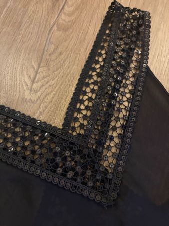 Nachthemd / Negligée in schwarz Grösse S