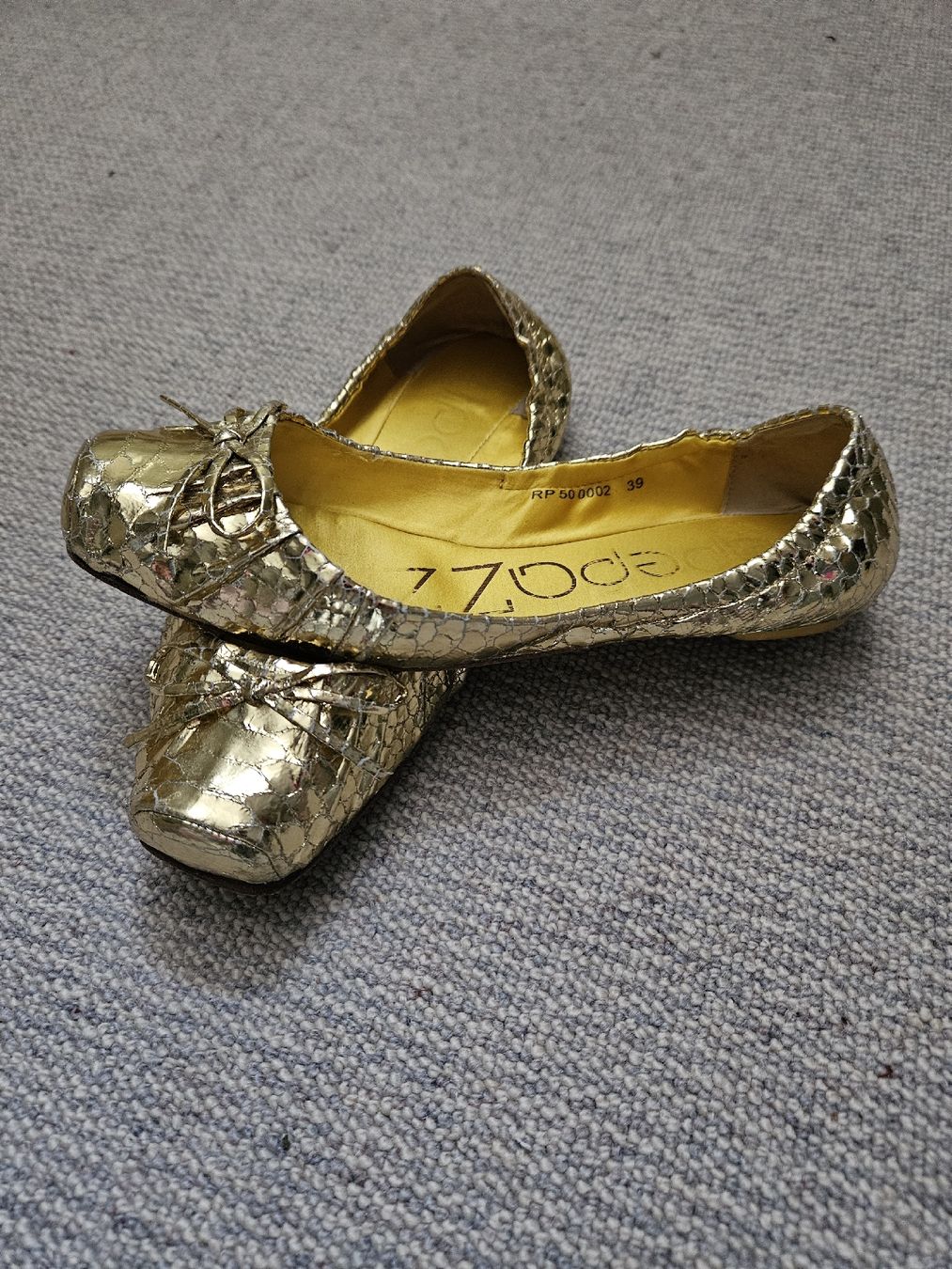 Scarpe da donna: Goldene Apepazza Ballerinas, Gr. 39 - Eyecatcher! – Usato da Rheineck venduto da Eulalia40 1