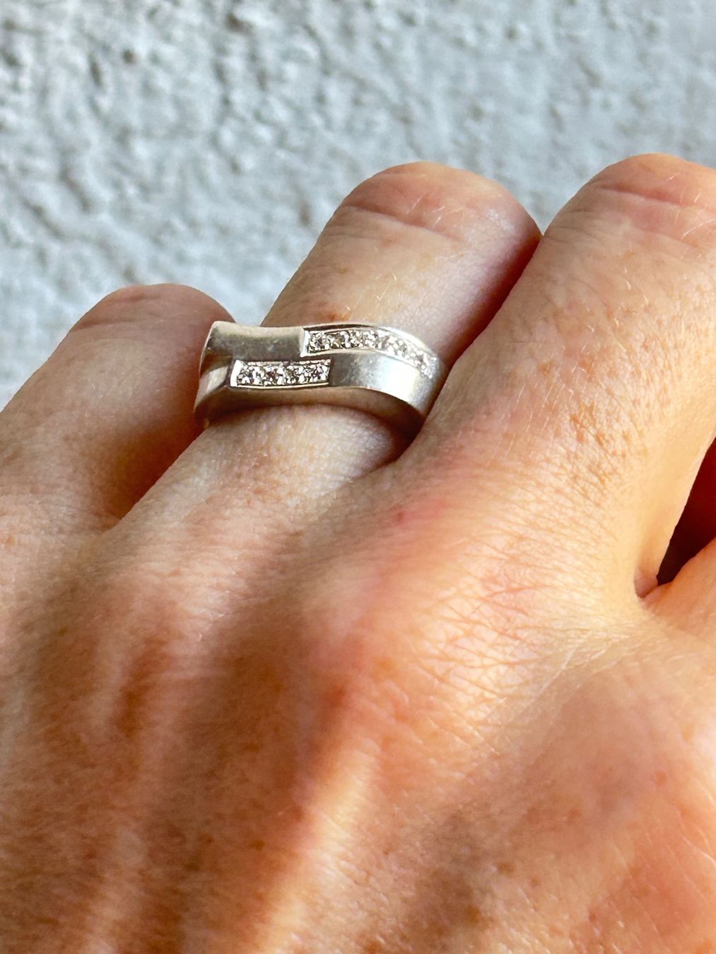 Anelli: Silber Ring mit Zirkonia Stein, Grösse 54 – Usato da Dittingen venduto da Bijoubelle 4