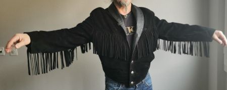 kurze Damen Wildleder Fransenjacke  von Wild West Germany