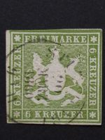 A.D Württemberg Mi-Nr.13 a gestempelt geprüft 140 Fr