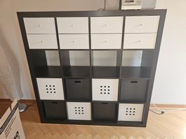 IKEA KALLAX Regal 4×4 mit Schubladen, guter Zustand