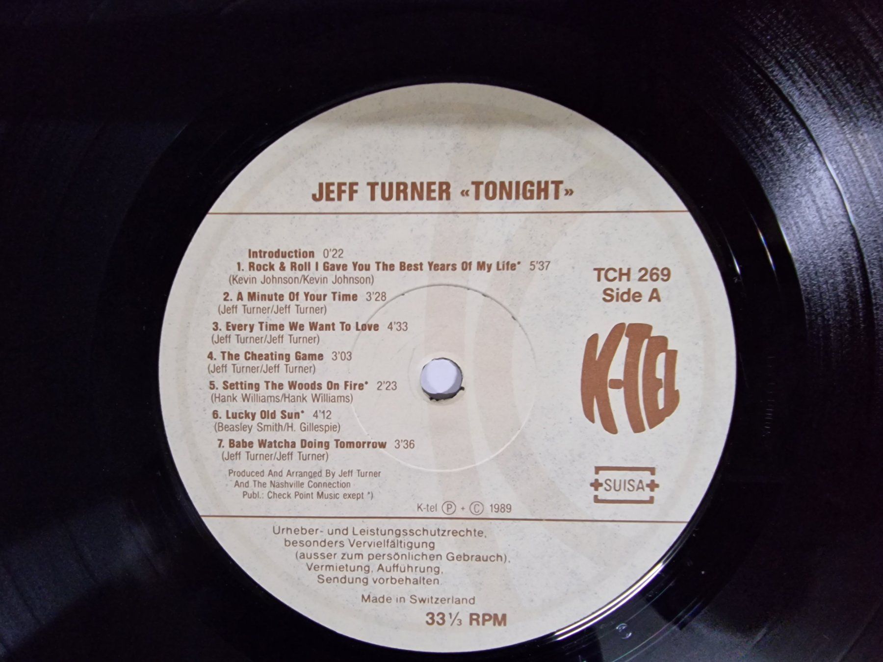 Dischi in vinile: Jeff Turner LP – Tonight... – Usato da Root venduto da atelier22 2