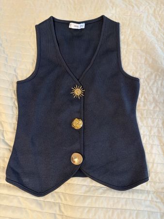 Mango Strickweste, dunkelblau, Grösse S, neuwertig!