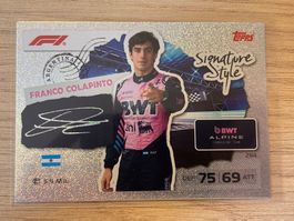 Topps Turbo Attax 2026 Signature Style 284 Franco Colapinto