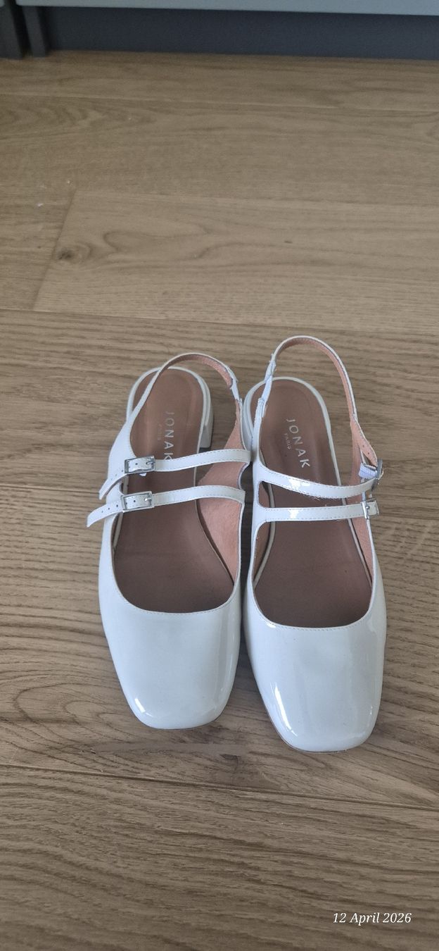 Jonak Damenschuhe: Sandales singleback Jonak T 39 Blanc verni – Gebraucht aus Zürich von mor_9ptn 3