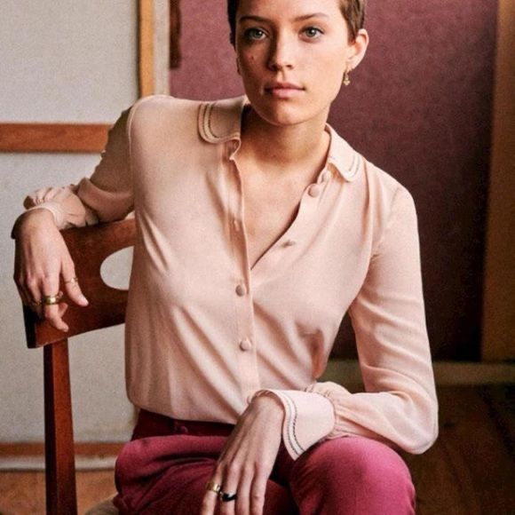 Sezane Blusen: Sezane Silk Rose Blouse – Neu (gemäss Beschreibung) aus St.Josefen von lop_lh8d