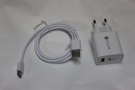 Netzteil Duo 20W + kabel Schnellladegerät handy natel smartp