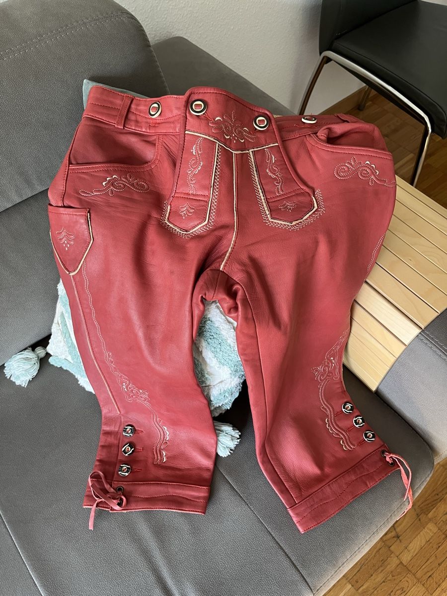 Hosen: rote Lederhose Größe 38 – Gebraucht aus Adliswil von rossoelmare 3