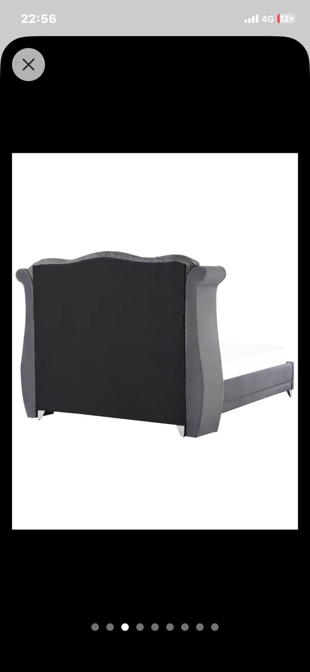 Lits: Bett mit Lattenrost 160 x 200 cm Grau – D'occasion à Schattdorf par wal_5l5t 2