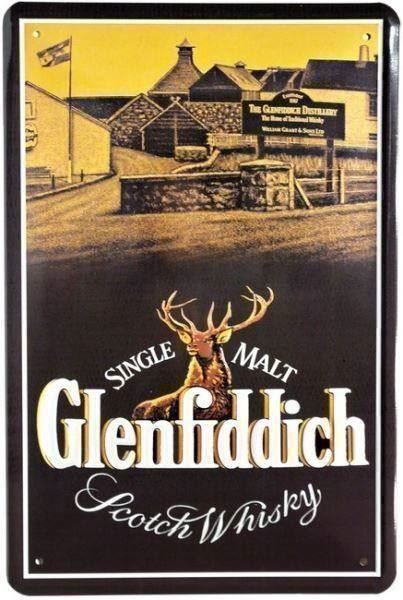 Insegne: Blechschil 3D-GLENFIDDICH-SCOTCH WHISKY – Nuovo e nell'imballaggio originale da Rupperswil venduto da big-one-sale