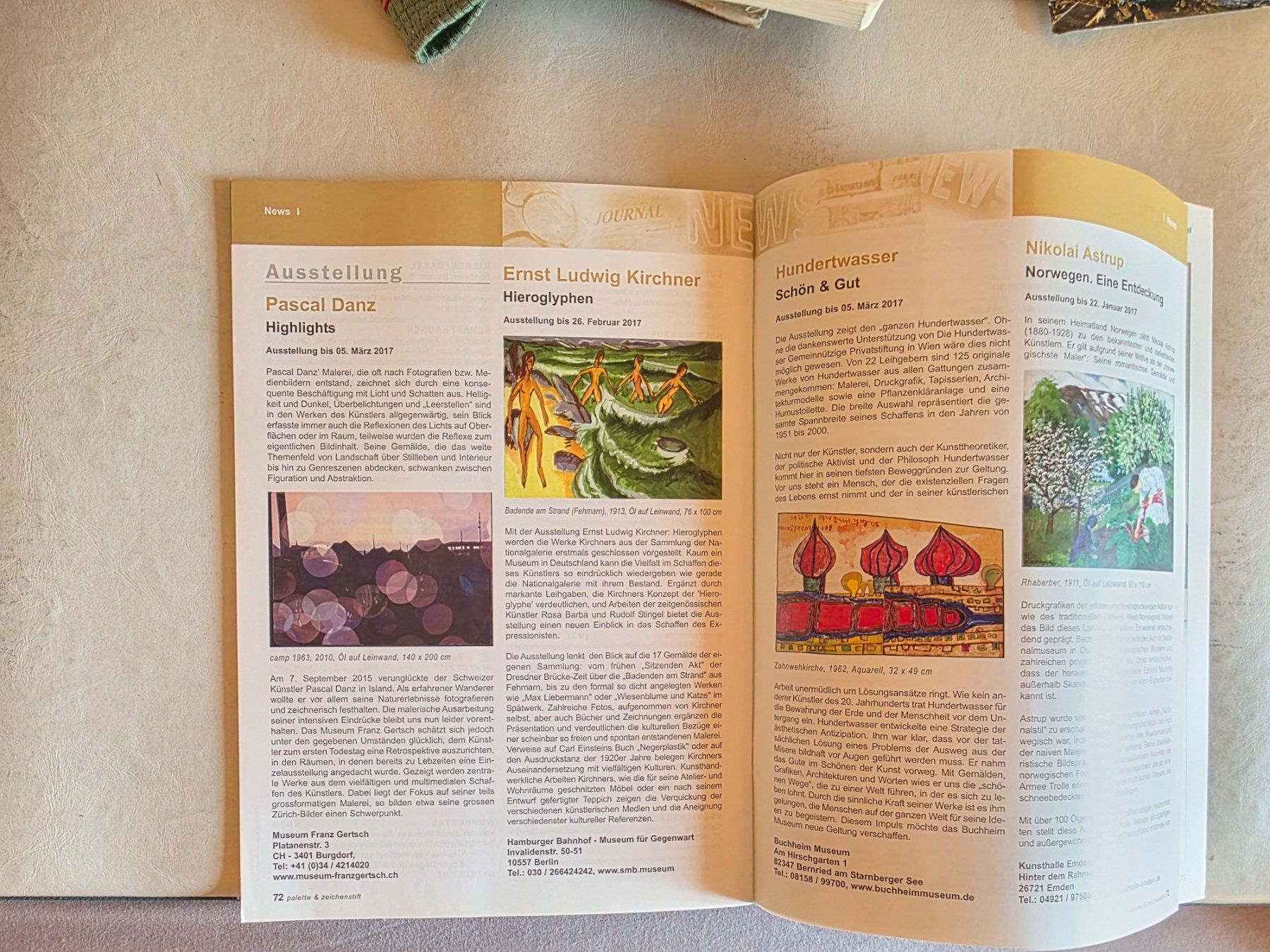 Zeitschriften & Magazine: Palette & Zeichenstift Zeitschrift 1/2017 – Gebraucht aus Walterswil BE von Lonitti 6