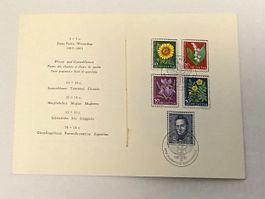 CH Pro Juventute  Briefmarkenheftchen Satz 1961