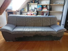 Sofa grau 210x100x80