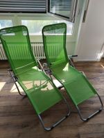 2 Set Liegestühle Sonnenliegen, hellgrün