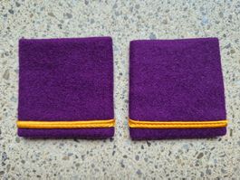 *** Gradabzeichen Patten Set Leutnant Militärjustitz ***