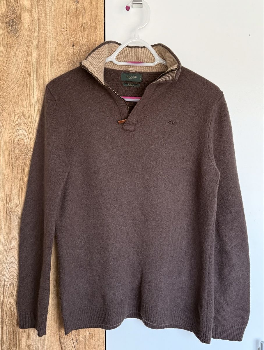 Maglioni & Felpe: Sacoor Brothers Pullover, Größe S, Lammwollmischung, Braun – Usato da Delemont venduto da ann_ftj8