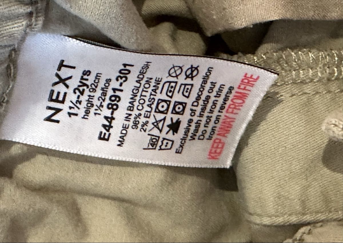 Next Pantaloni: Kinder Cargohose Next beige mit Traktor Grösse 92 – Usato da Untersiggenthal venduto da sil_td6n 2