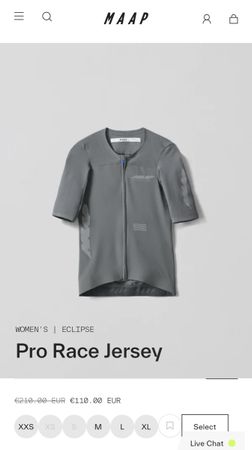 MAAP Pro Race Jersey Damen grau neu mit Verpackung