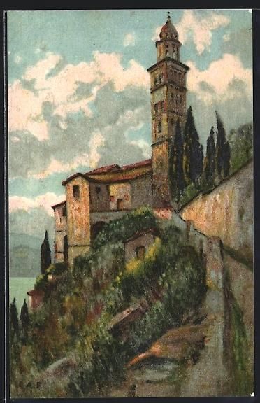 Ansichtskarten: Morcote /Lago di Lugano, Panorama – Gebraucht aus Berlin von bartko-reher
