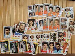 62 x Panini WM 2006 Sticker Konvolut sehr guter Zustand