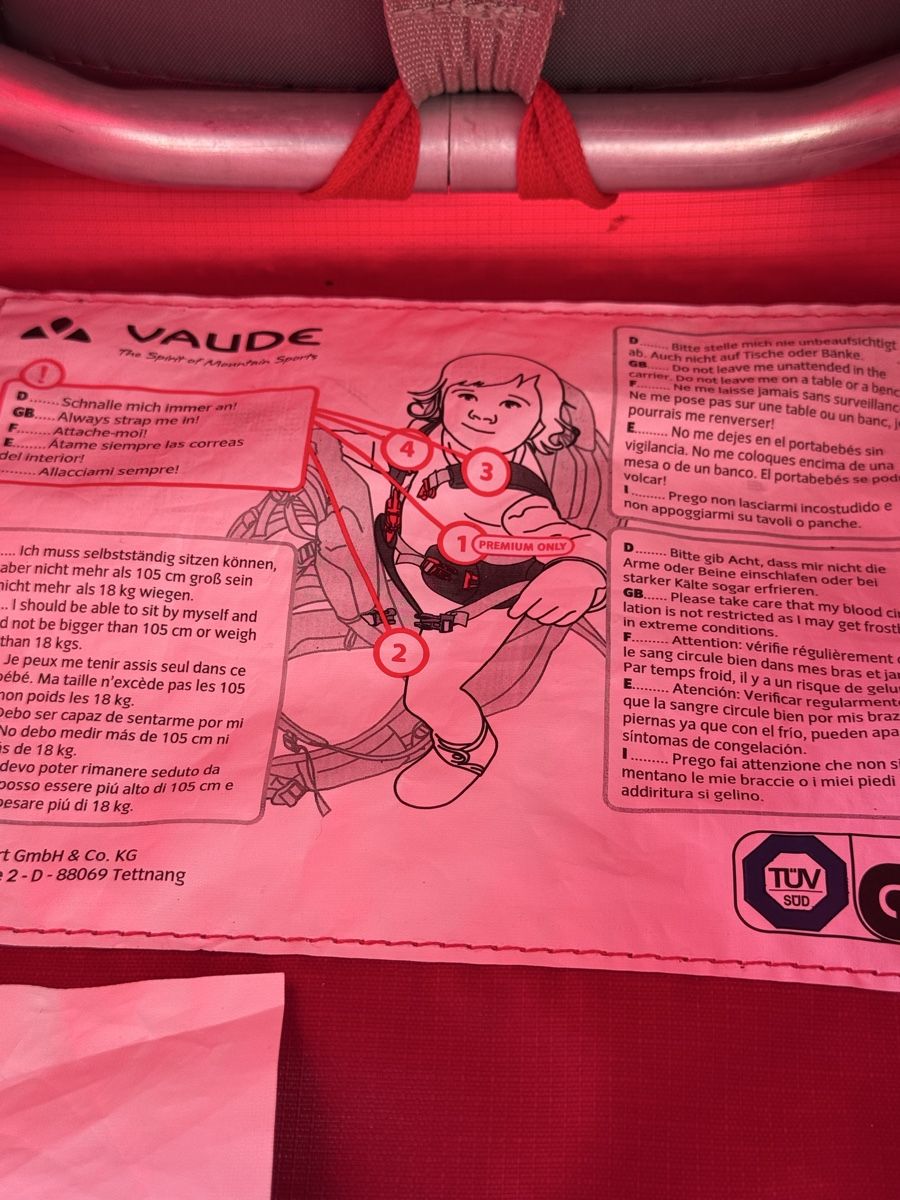Vaude Marsupi portabebè: Vaude Shuttle Base Kinderrucksack/Kindertrage 20 l – Usato da Hirzel venduto da rfhz 4