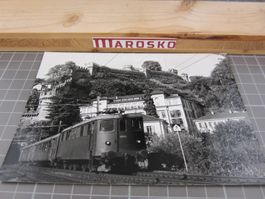 Echtfoto: Bellinzona mit SBB Ae 4/6, Schweizerische Bundesba