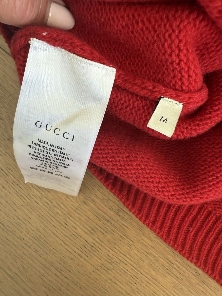 Gucci Maglioni & Felpe: Gucci Pullover, rot mit UFO Print, Grösse M, Top Zustand – Nuovo (secondo la descrizione) da Meilen venduto da Dievondort 3