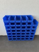 Sichtlagerboxen Set 30 Stück blau Kunststoff gebraucht
