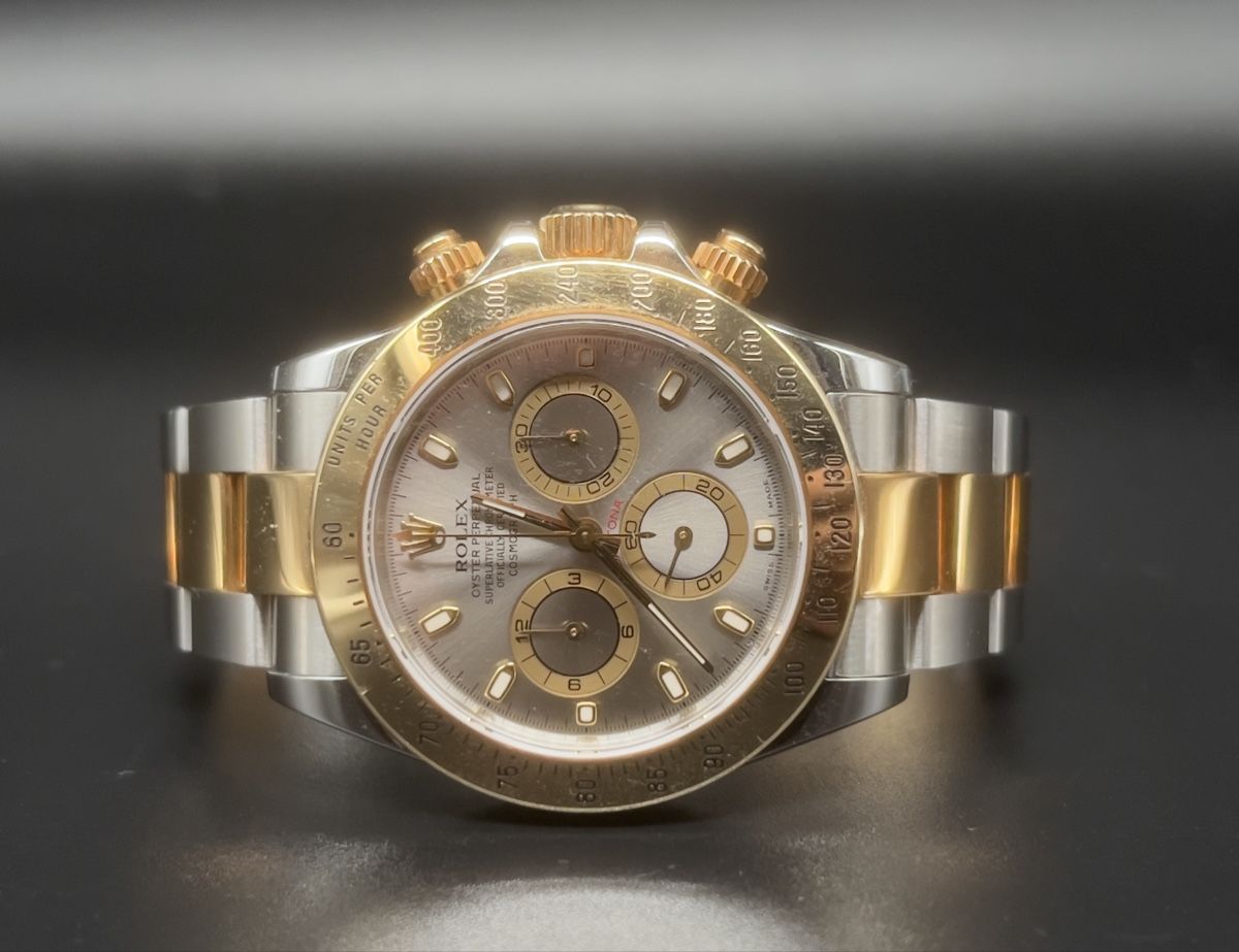 Rolex Orologi: Rolex Cosmograph Daytona 116523 bicolor Fullset – Usato da Brugg AG venduto da Wristdeal 1