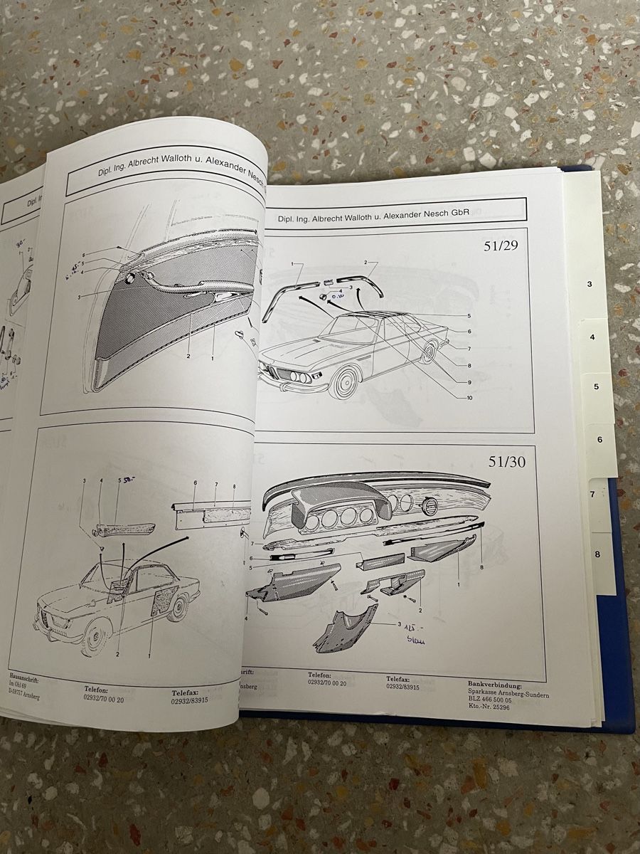 Libri: BMW 2000 CS Ersatzteilkatalog – Usato da Tenero venduto da pardo7 3