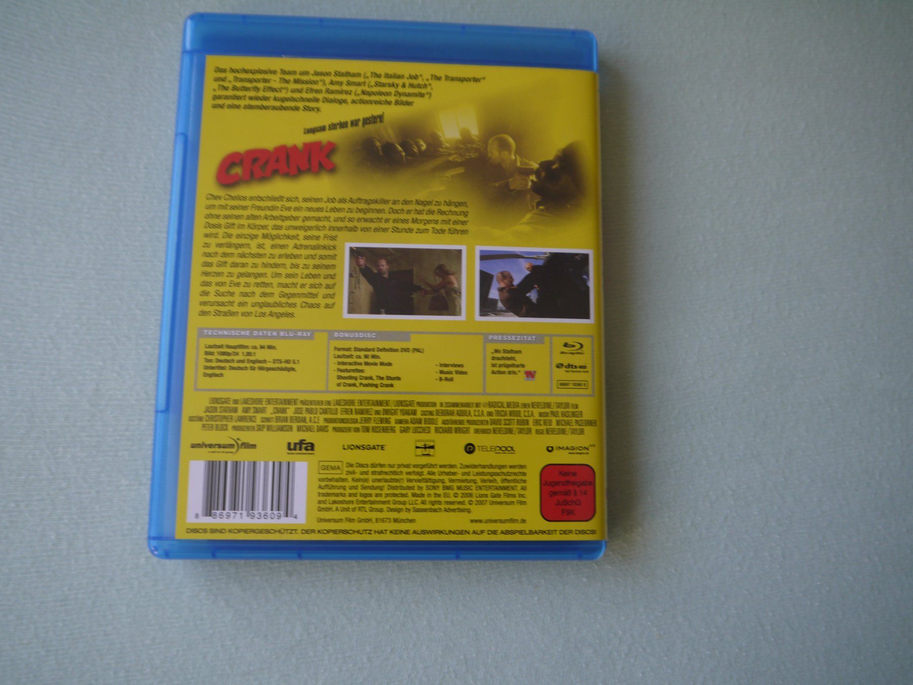 Tutti i DVDs: CRANK - Extended Version - uncut - Jason Statham – Usato da Hagendorn venduto da Blaf 1