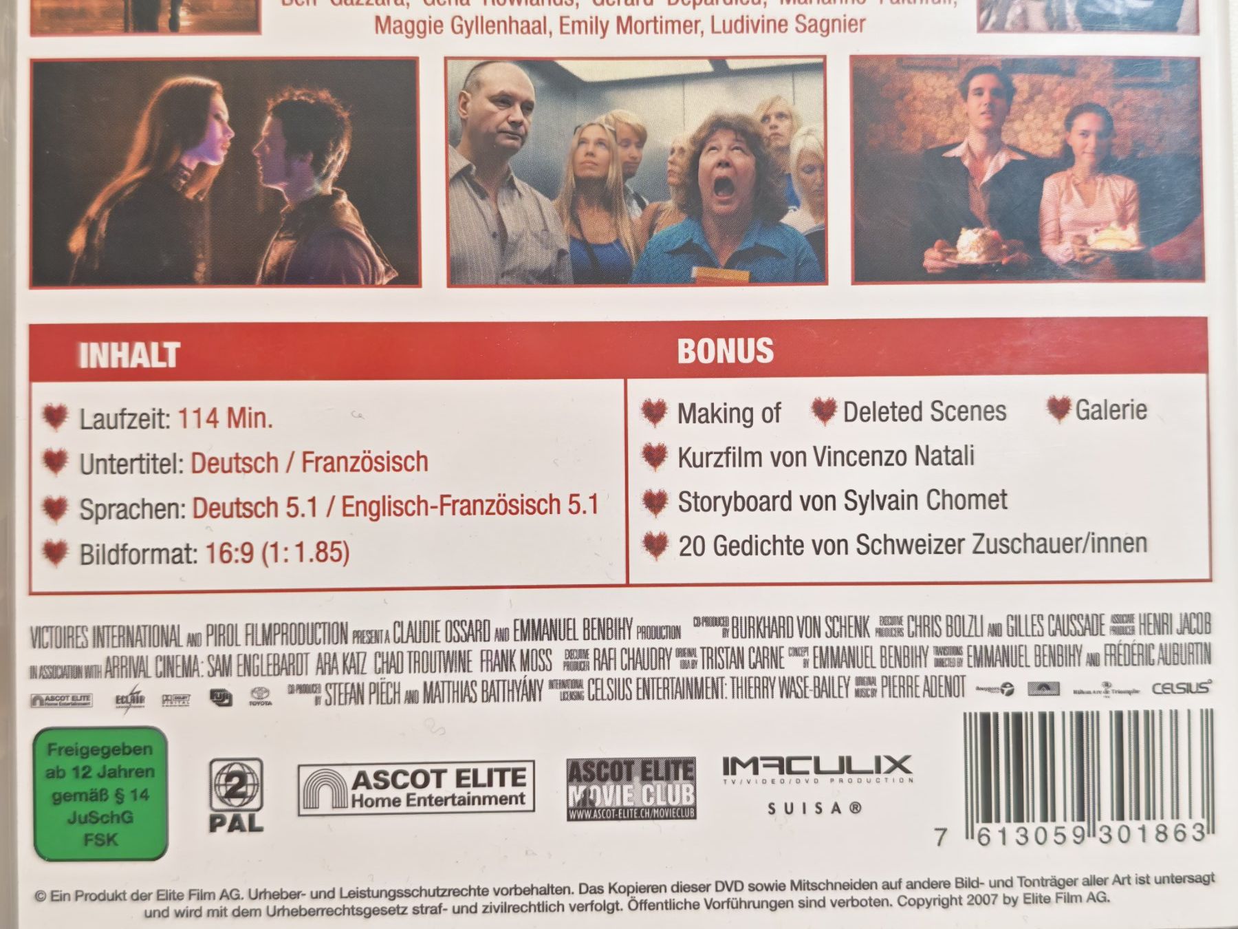Tutti i DVDs: Paris je t'aime – Usato da Liestal venduto da Kratzilla 3