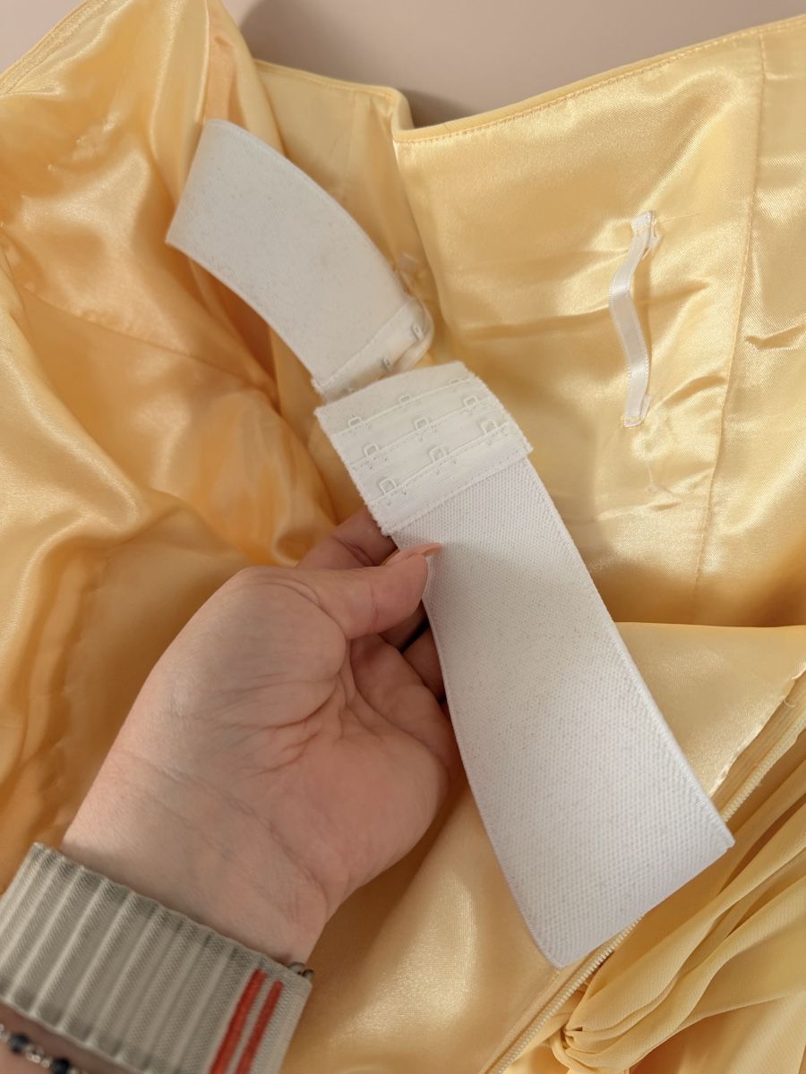 Vestiti: Sommerliches, elegantes, gelbes Abendkleid – Nuovo (secondo la descrizione) da Nussbaumen AG venduto da nad_lq9s 4