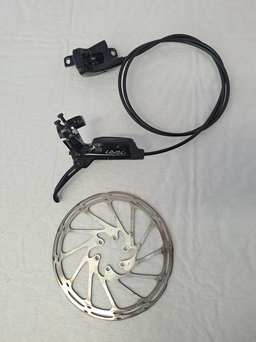 Sram Ersatzteile: SRAM Level T Scheibenbremse 180mm Centerline Disc – komplett – Gebraucht aus Hedingen von ang_6hch
