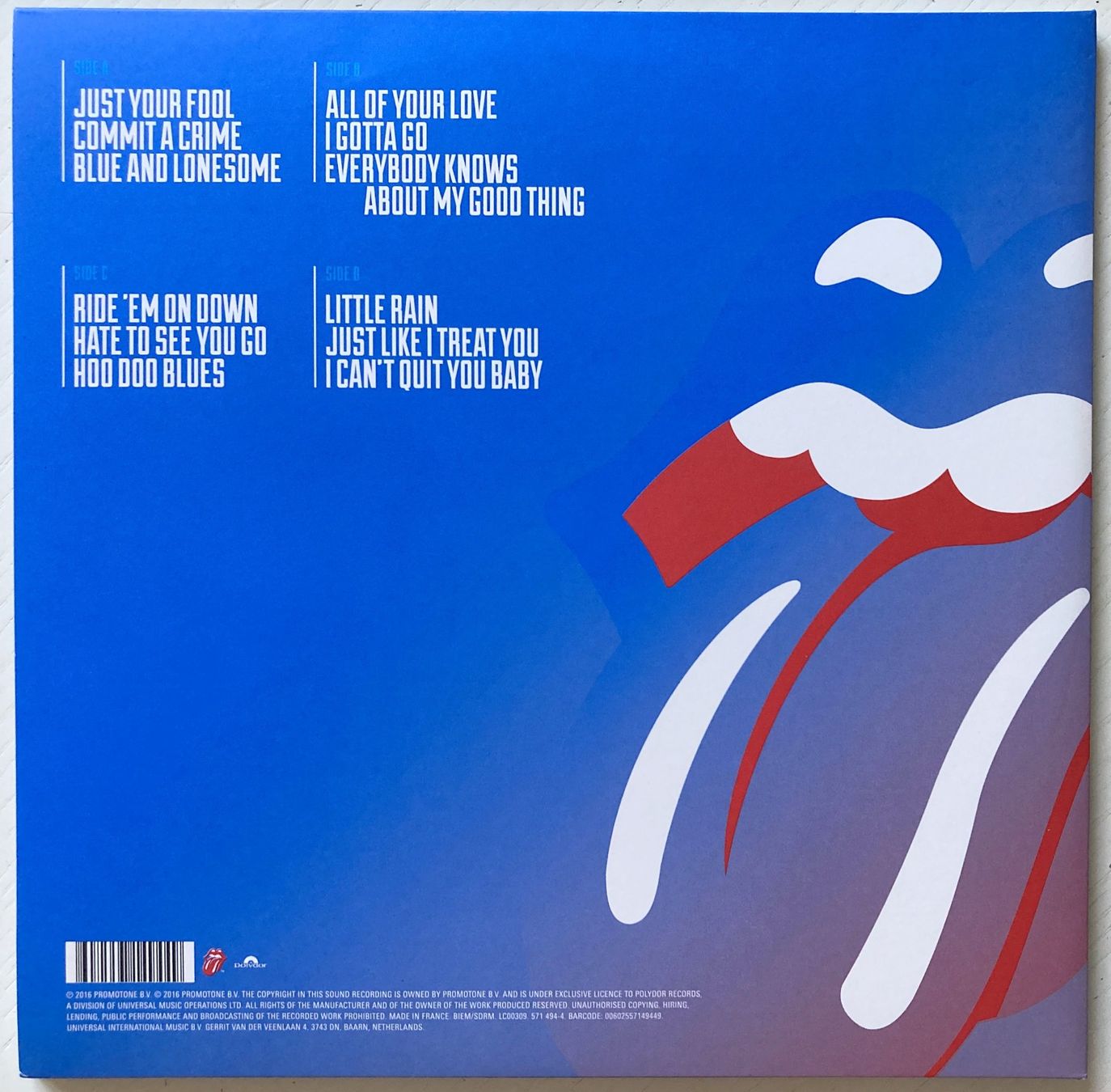 Vinyles: ROLLING STONES - BLUE & LONESOME – D'occasion à Bottens par hotter-than-hell 1