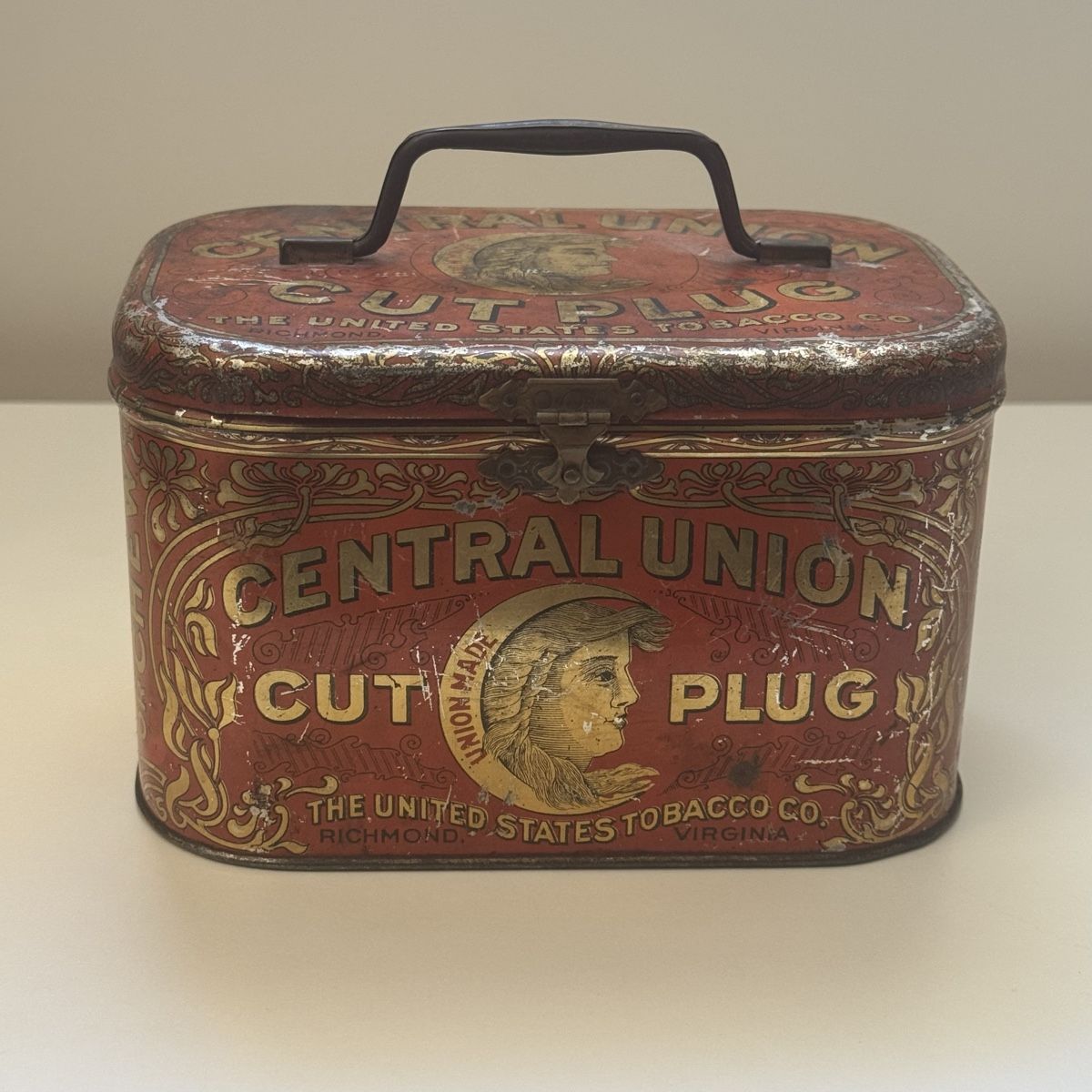 Barattoli: Antic tobacco  tin box - Central Union – Usato da Zürich venduto da FEC75