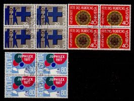 1977, Sonderpostmarken, Viererblöcke, ET