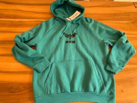YOURTURN fabrikneuer Kapuzenpullover Petrol/Türkis Grösse S
