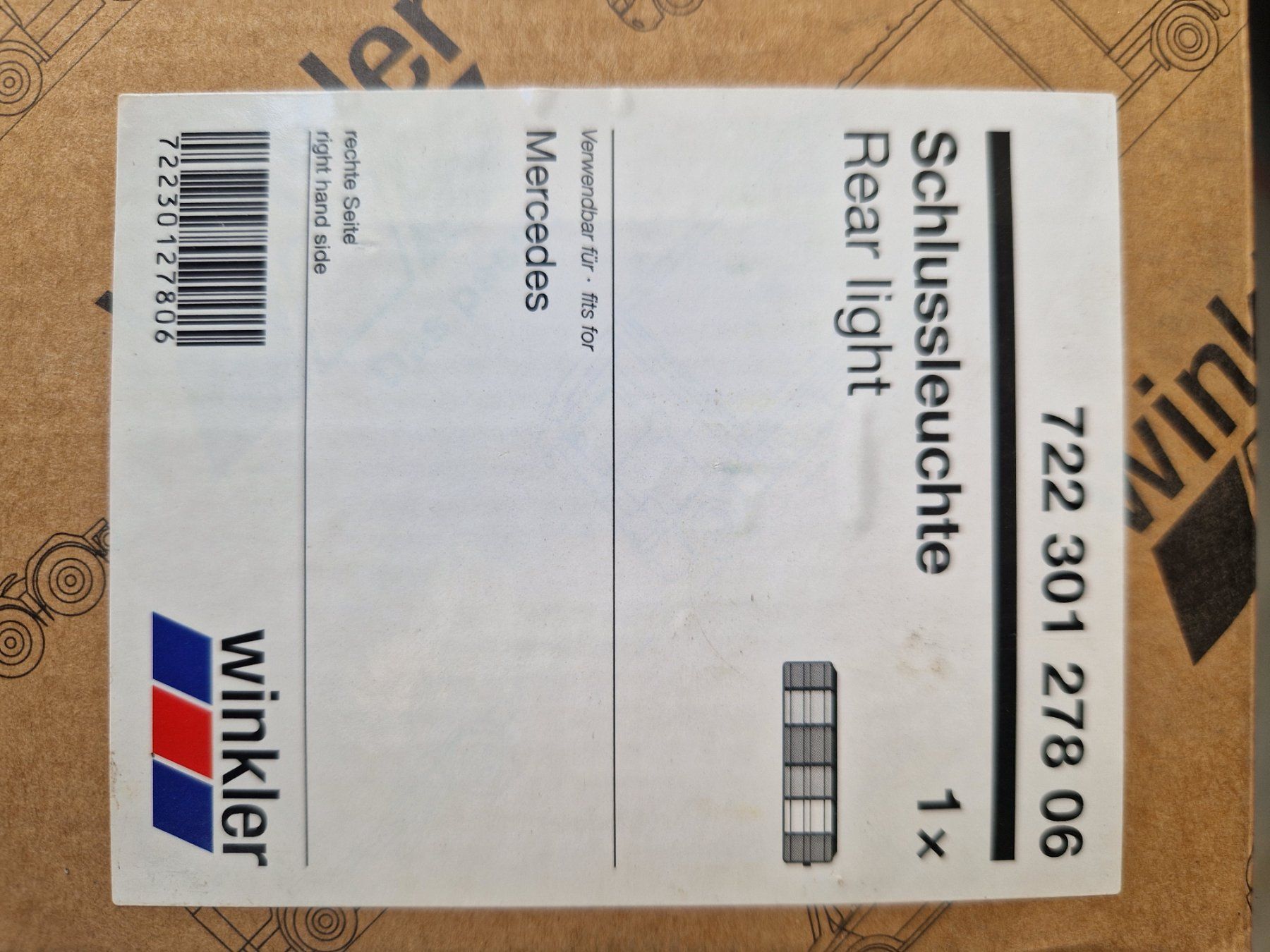 Tutti i ricambio: Rücklicht MB mit Zentralstecker – Nuovo e nell'imballaggio originale da Wynigen venduto da Adrian810 4