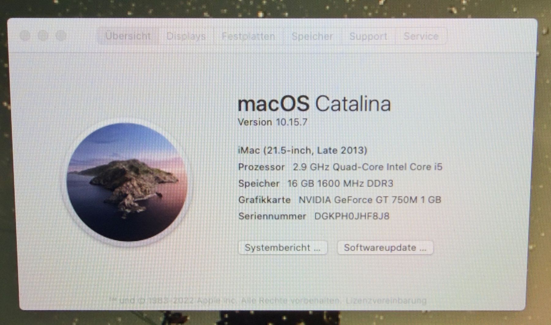 Apple PC: IMac 21.5 – Usato da Zürich venduto da urspra 2